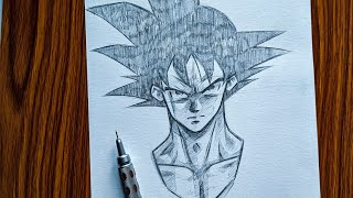 Drawing Goku From Dragon Ball Super shorts [upl. by Laird]