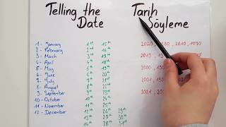 Ingilizce Tarih Söyleme  TELLING THE DATE [upl. by Okimat]