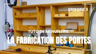 Fabrication de portes en bois Une armoire de rangement pour mon banc de scie 3 [upl. by Aoh918]