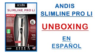 Patillera  Andis Slimline Pro Li En Español  UNBOXING [upl. by Atekram]