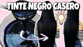 CREA TU TINTE NEGRO EN CASA DURADERO SIN QUIMICOS Y SIN AMONÍACO😲CUBRE CANAS tintes cabellolindo [upl. by Fishback]