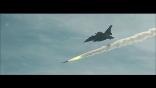 French Rafale B testing the Meteor airtoair missile [upl. by Assilrac]