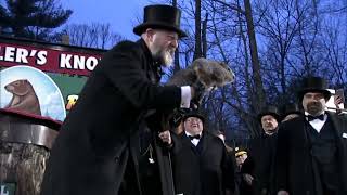 Groundhog Day Punxsutawney Phil makes his prediction [upl. by Loggins]