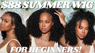 88 NO LACE NO EDGES OUT THE MOST NATURAL KINKY CURLY V PART WIG INSTALL  3 STYLES  OQ HAIR [upl. by Fleda]