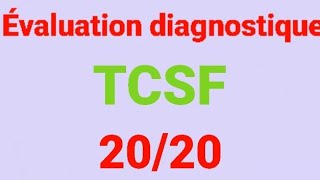 ÉVALUATION DIAGNOSTIQUE TCSF [upl. by Fen]