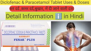 Diclofenac sodium and Paracetamol Tablet  Fenak plus Enzoflam Tablet [upl. by Arella]