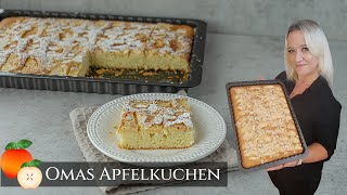 Der fluffigste Apfelkuchen den ich kenne Omas Apfelkuchen vom Blech klassikerapfelkuchen [upl. by Paton]