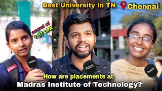 Interview With Top 1 Student in Chennai TN  Madras Institute Of Technology Review  Suman Mpm [upl. by Aralk]