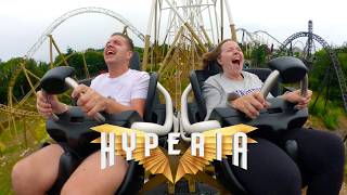 WE RODE HYPERIA First Time OnRide Reaction to Thorpe Parks INSANE New Roller Coaster [upl. by Danzig628]