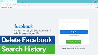 How to clear Facebook search history on Computer PC Laptop Desktop [upl. by Hannis]