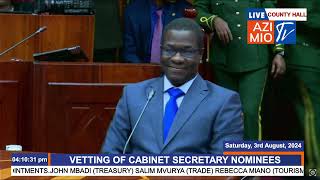 Energy CS Nominee Hon Opiyo Wandayi SPECTACULAR introduction that mesmerized the vetting committee [upl. by Aihsemek]