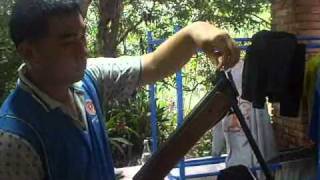 shooting air rifle Anschutz MOd335wmv [upl. by Ycnaffit]