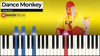 Dance Monkey  Tones And I  Piano Tutorial  Partitura [upl. by Ahsitauq]