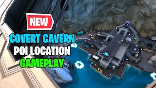 NEW Covert Cavern Location Gameplay  Fortnite New Update [upl. by Byram]