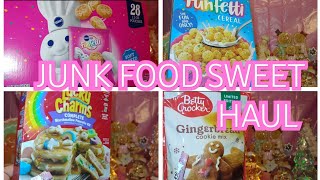 SUGARY SWEET GOODIESSWEET HAULCUTE PACKAGED ITEMS amp FUNFETTI SWEETSfunfettisweetcerealhaul [upl. by Hakilam234]