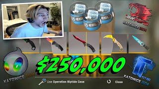 THE MOST EXPENSIVE ITEMS EVER UNBOXED CSGO CASE OPENING OVER 250000 UNBOXED [upl. by Combes876]