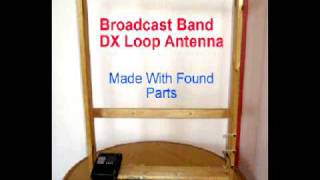 AM broadcast DX Loop Antenna made with Found Parts [upl. by Noid]