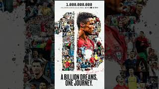 1B follower Cristian ronaldo on social media completed cristianoronaldo 1billion treand follower [upl. by Benis]