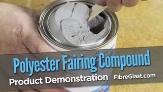 Polyester Fairing Compound Product Demo [upl. by Janel]