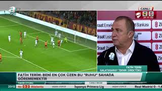 Galatasaray 02 TM Akhisarspor  Fatih Terim maç sonu röportaj  a spor  18042018 [upl. by Auqenet]