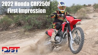 2022 Honda CRF250F First Impression [upl. by Haelak]