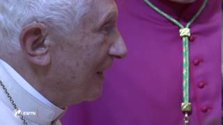 EWTN Video of Benedict XVI Greeting New Cardinals [upl. by Eb]