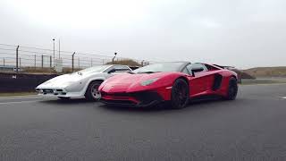 Lamborghini Countach vs Aventador SV Roadster  TopGear Dragrace [upl. by Aikahc]