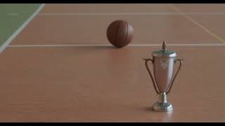 Trophy and Basketball on a Court [upl. by Aniehs]