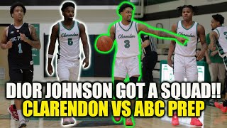 Number 1 Point Guard in Juco Dior Johnson has a Squad Clarendon vs ABC Prep [upl. by Eltrym471]