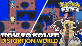 How to solve DISTORTION WORLD in Pokemon Platinum  Walkthrough Guide  How To Catch Giratina [upl. by Hernardo]