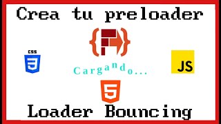 PRELOADER ⭕ Loader Bouncing Mejorar experiencia y estiliza tu sitio [upl. by Suirada]