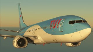 MSFS 2020 LANZAROTE APPROACH amp LANDING TUI Boeing 737800 [upl. by Absalom680]