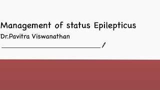 Pediatric Status epilepticus Management [upl. by Bart]