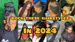 Trending Ghana weaving hairstyleslatest and stylish Ghana braidsGhana weaving 2023 [upl. by Iey]