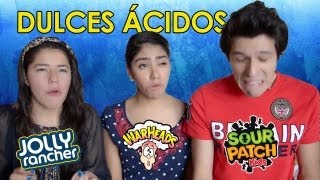 RETO Dulces muy amargos  Warheads challenge sour patch  Los Polinesios [upl. by Rebekkah965]