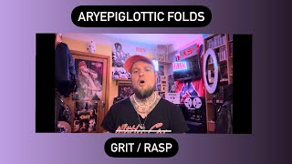 Alex Shelest Vocal Lessons  ARYEPIGLOTTIC FOLDS  Grit  Rasp [upl. by Atsok]