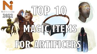 Top 10 Magic Items For Artificers in DampD 5e  Nerd Immersion [upl. by Yroggerg285]