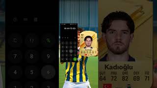 Ferdi Kadıoğlu Rating Is True shorts football fifa24 realmadrid messi rating barca [upl. by Na]