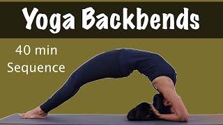 Yoga Backbends Flow  40 min yoga sequence  Spine Flexibility amp Strength  Yogbela Follow Along [upl. by Dlanod202]