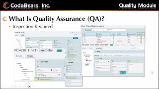 Quality Control with Epicor Kinetic [upl. by Otrepur]