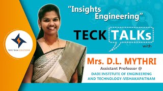 DLMythri Garu working as Assistant Professor at Dadi Institute of Engineering and Technology [upl. by Palla]