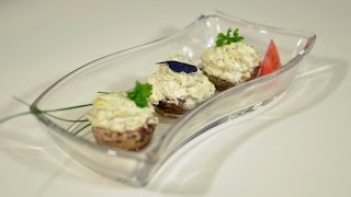 80  Frischkäse Champignons  gefüllt  KanalELF  REZEPTE [upl. by Agiaf]