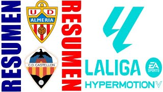 UD Almería 25 CD Castellón Resumen  La Liga 2  20242025 [upl. by Norek]