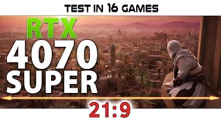 RTX 4070 SUPER  219  Test in 16 Games  3440x1440 [upl. by Felizio]