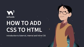 CSS  How to add CSS to HTML  W3Schoolscom [upl. by Neersan]