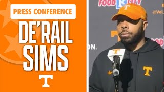 Tennessee RB coach De’Rail Sims talks during spring practice ahead of Orange amp White game I GBO [upl. by Eelydnarb]