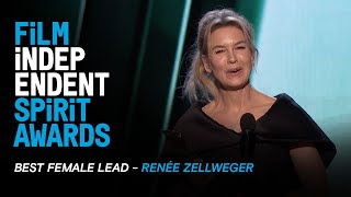 RENÉE ZELLWEGER wins Best Female Lead for JUDY at the 35th Film Independent Spirit Awards [upl. by Othilia]