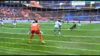 Tommaso Rocchi Goal Inter 10 Parma 21042013 [upl. by Ahseinaj]