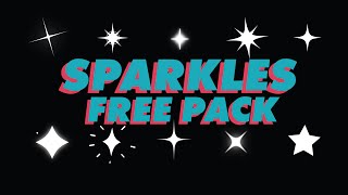 Free animation pack of 15 star sparkles  4K green screen [upl. by Secrest]