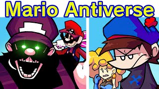 Friday Night Funkin Antiverse VS MARIO V1 FNF Mod MX Speedrunner Mario Faceless amp More [upl. by Canon342]